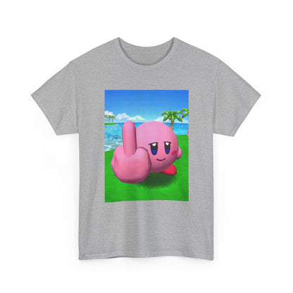Kirby Giving The Finger Island Scene Tee