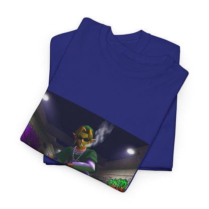 Stoner Link Skateboarding In Graffiti Alley Tee