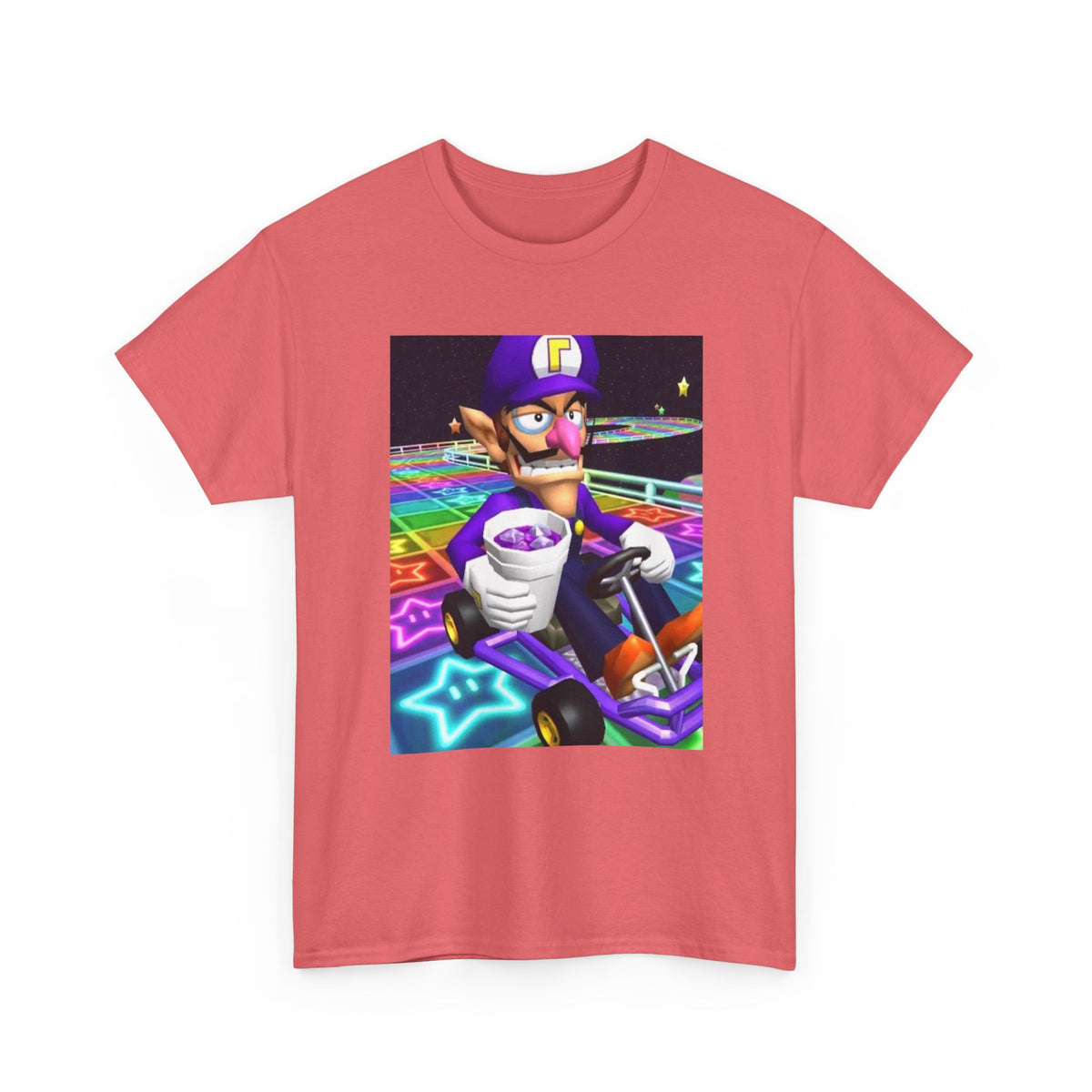 Waluigi Sipping Lean On Rainbow Road Tee (Design 4)