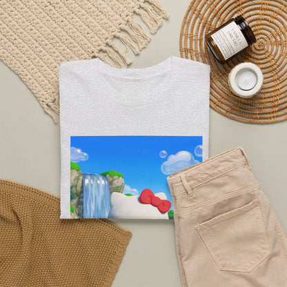 Kitty Flips The Bird Waterfall Tee