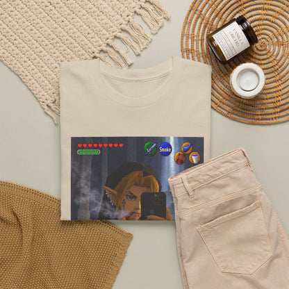 Edgy Link Smoking Selfie Tee