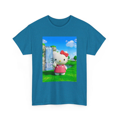 Kitty Flips The Bird Waterfall Tee