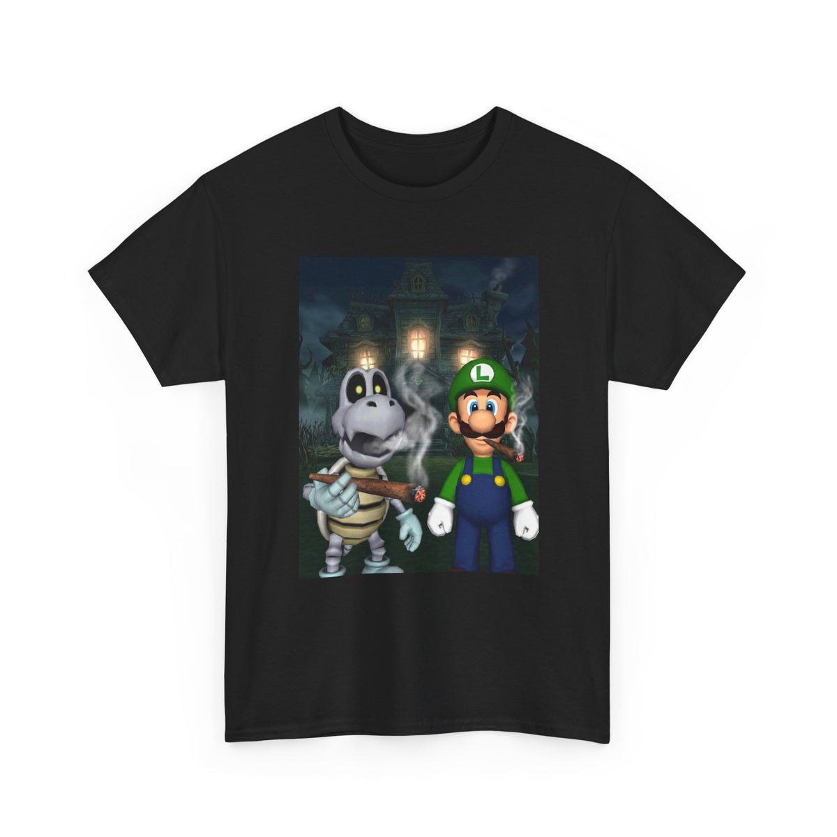 Luigi And Dry Bones Spooky Smoke Session Tee