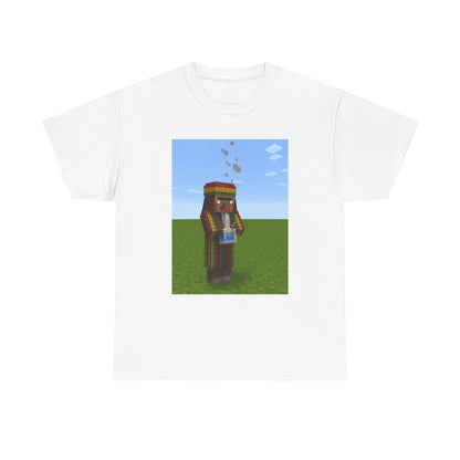 Rasta Minecraft Villager Smoking Tee