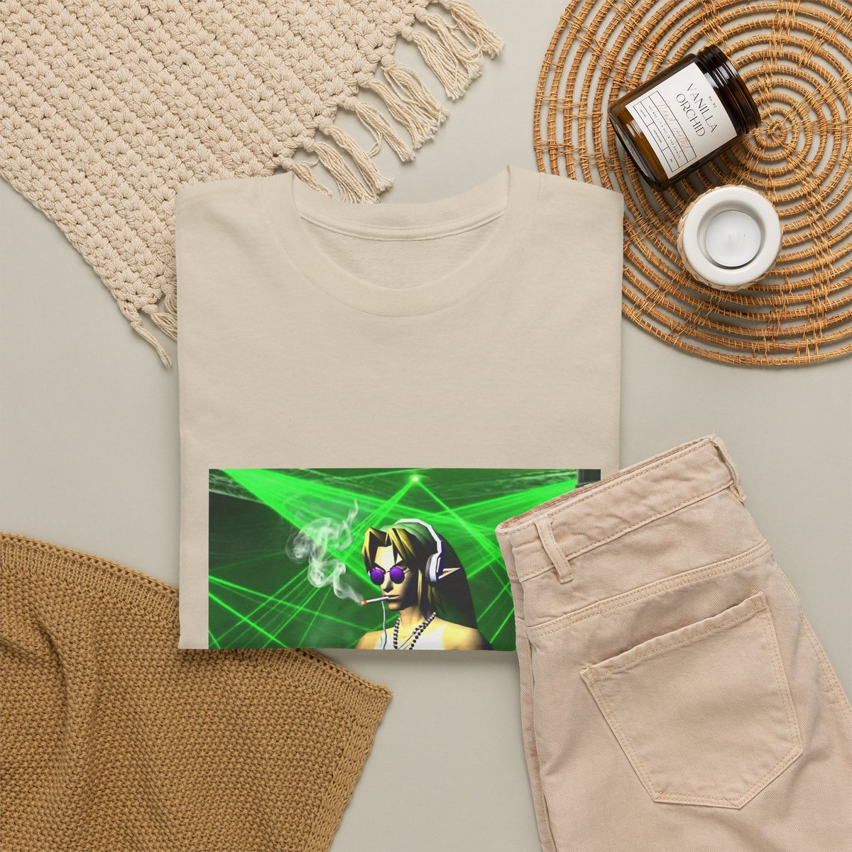 DJ Link Smoking At The Rave Tee