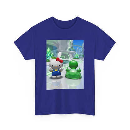 Hello Kitty And Green Blob Flipping The Bird