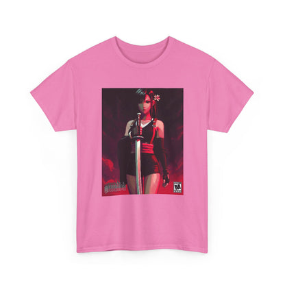 Pixel Tifa Lockhart With Katana Tee