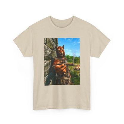 Khajiit Offering Smokin' Cigar Tee