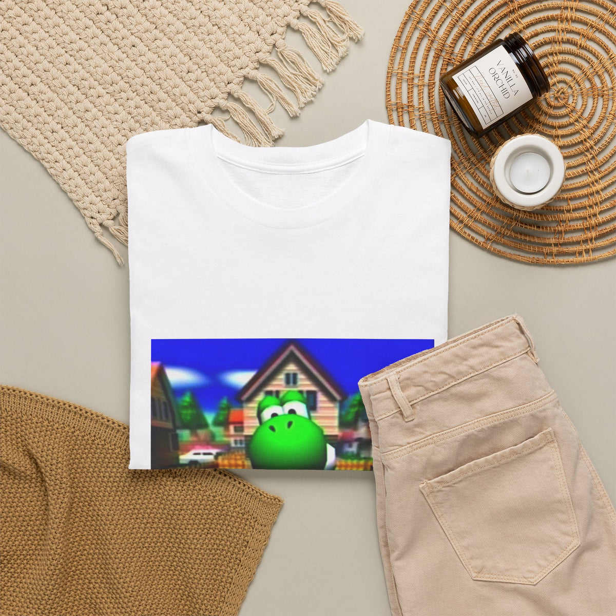 Yoshi Giving The Finger In Neighborhood Tee