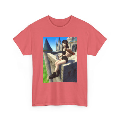 Elf Babe Chilling With Cigar And Drink Tee