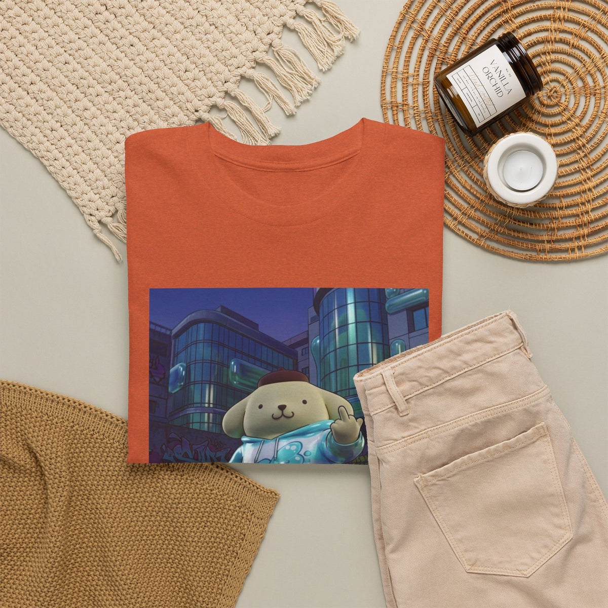 Pompompurin Flips Off In Skateshop City