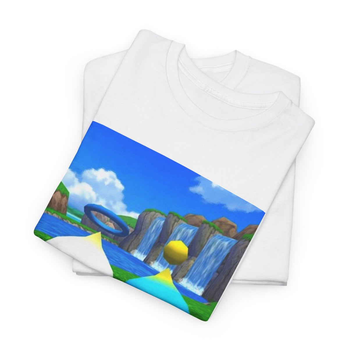 Chao Flipping Off On Green Hills Tee