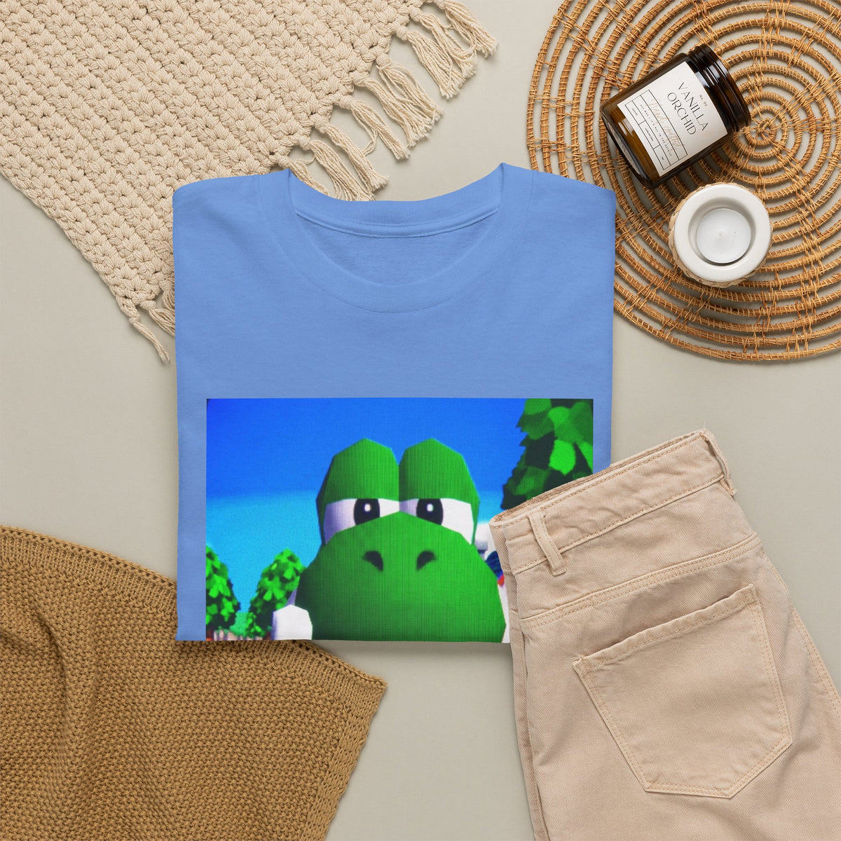 Yoshi Giving The Finger Tee (Design 4)