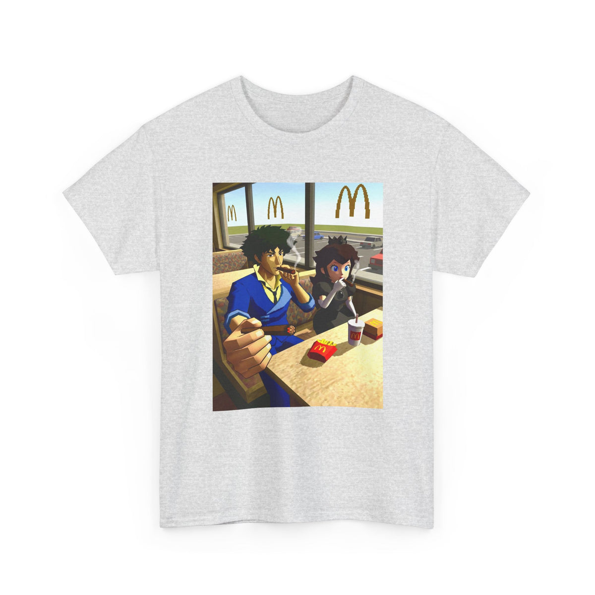 Spike Spiegel And Bowser Jr. Smoking Tee