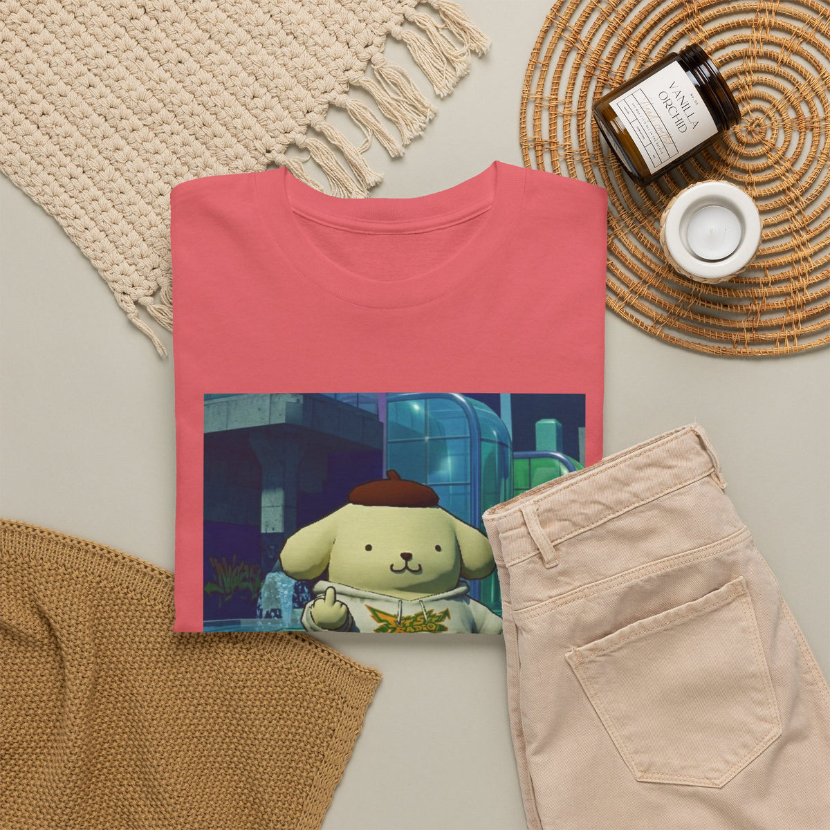 Pompompurin Skates and Flips The Bird