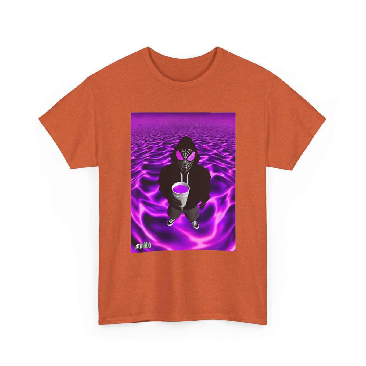 Spider-Hoodie With Purple Swirls Tee