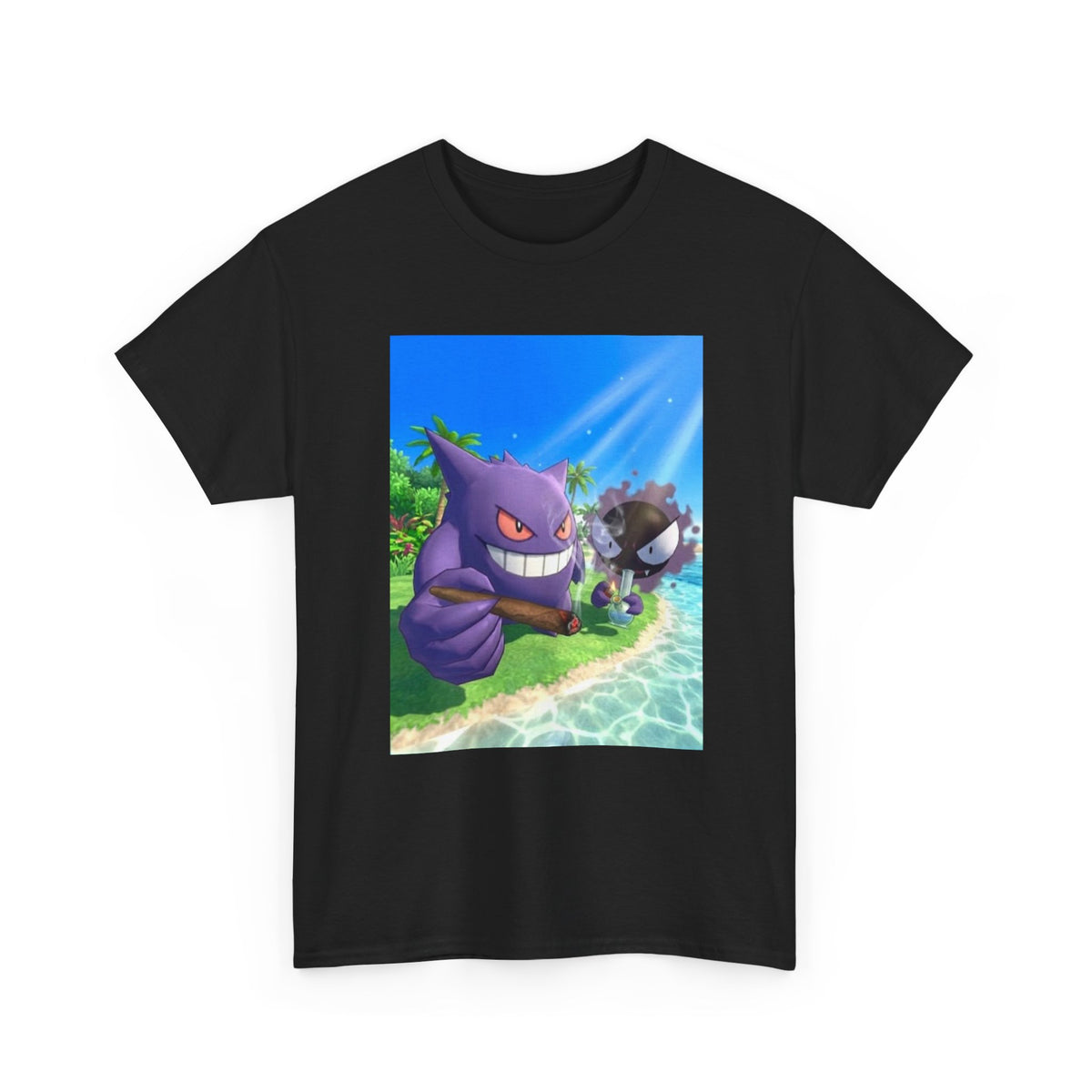 Gengar and Gastly Chillin' By The Beach