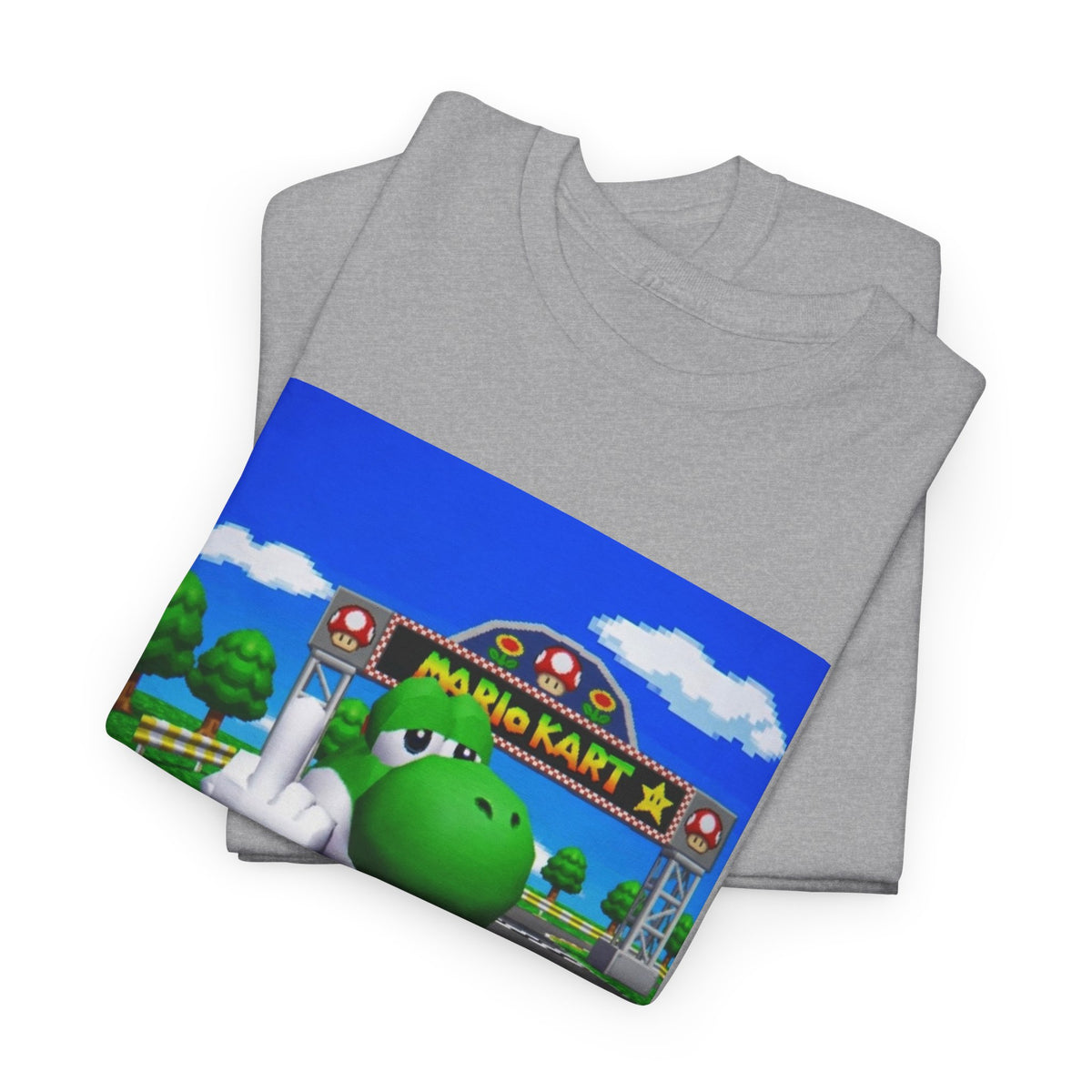 Yoshi Flipping Off In Mario Kart