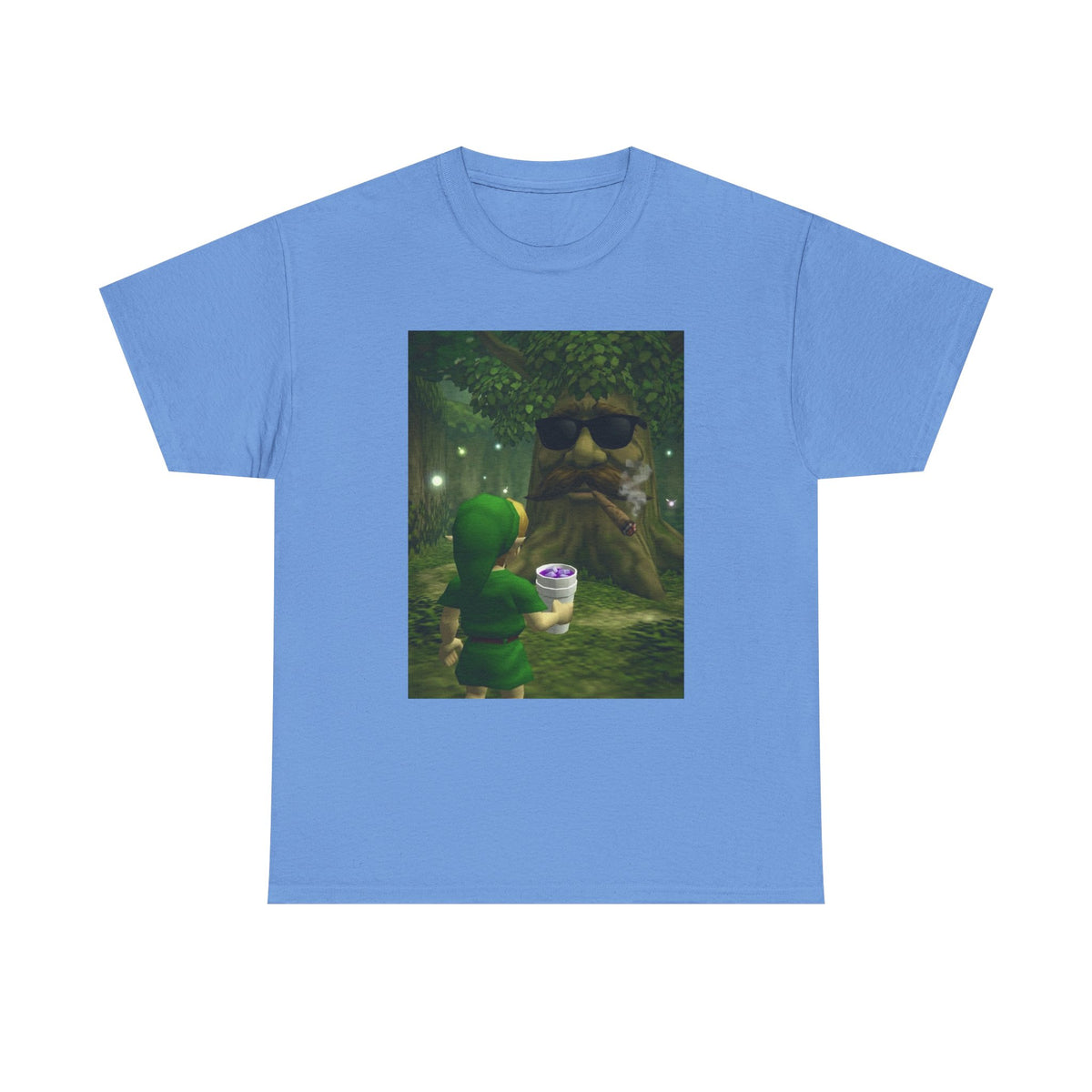 Hero Meets Cool Tree Smoking Cigar Tee
