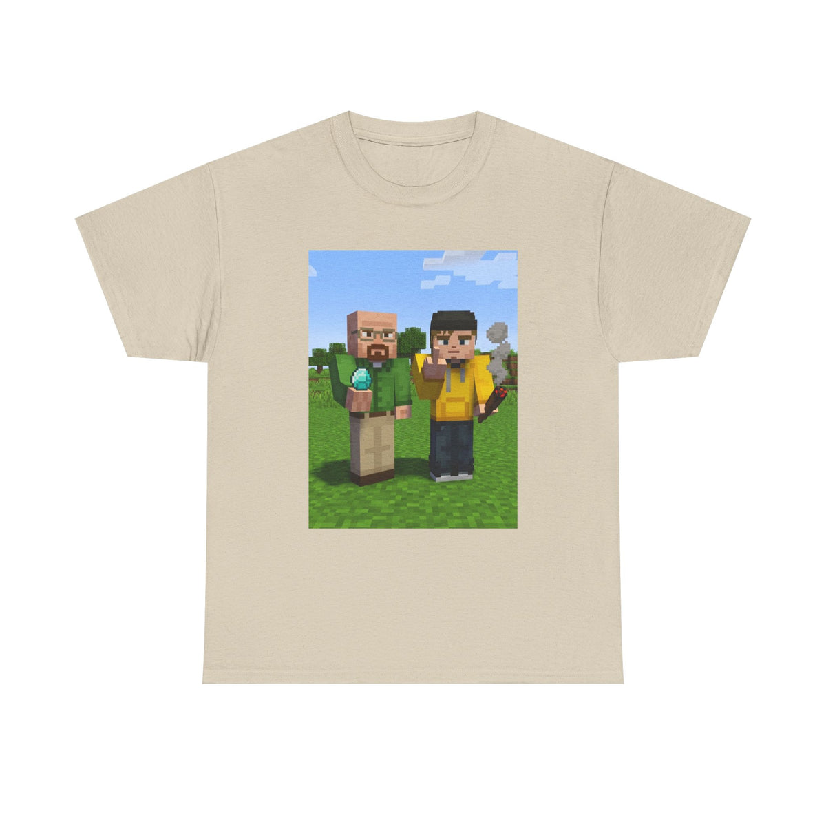 Pixelated Chemists With Blue Crystal And Joint