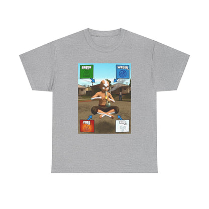 Aang Bending Smoke Elements Tee