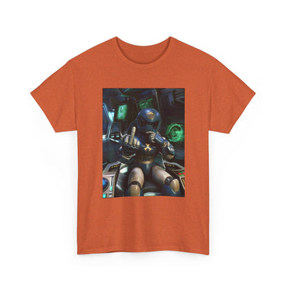 Sci-Fi Pilot Flipping The Bird Tee