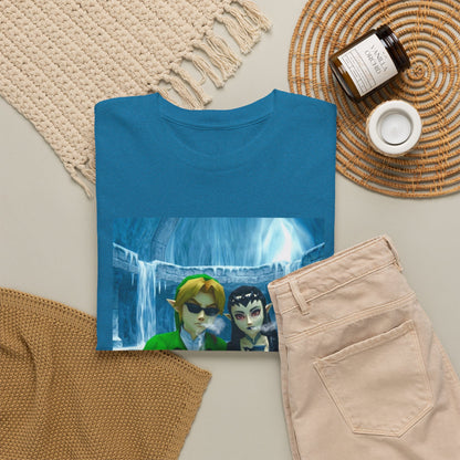 Link And Zora Chilling In Ice Cavern