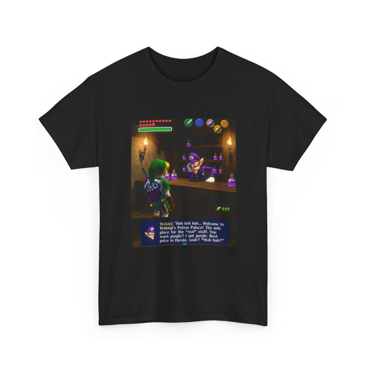 Waluigi Deals Purple Potions To Link