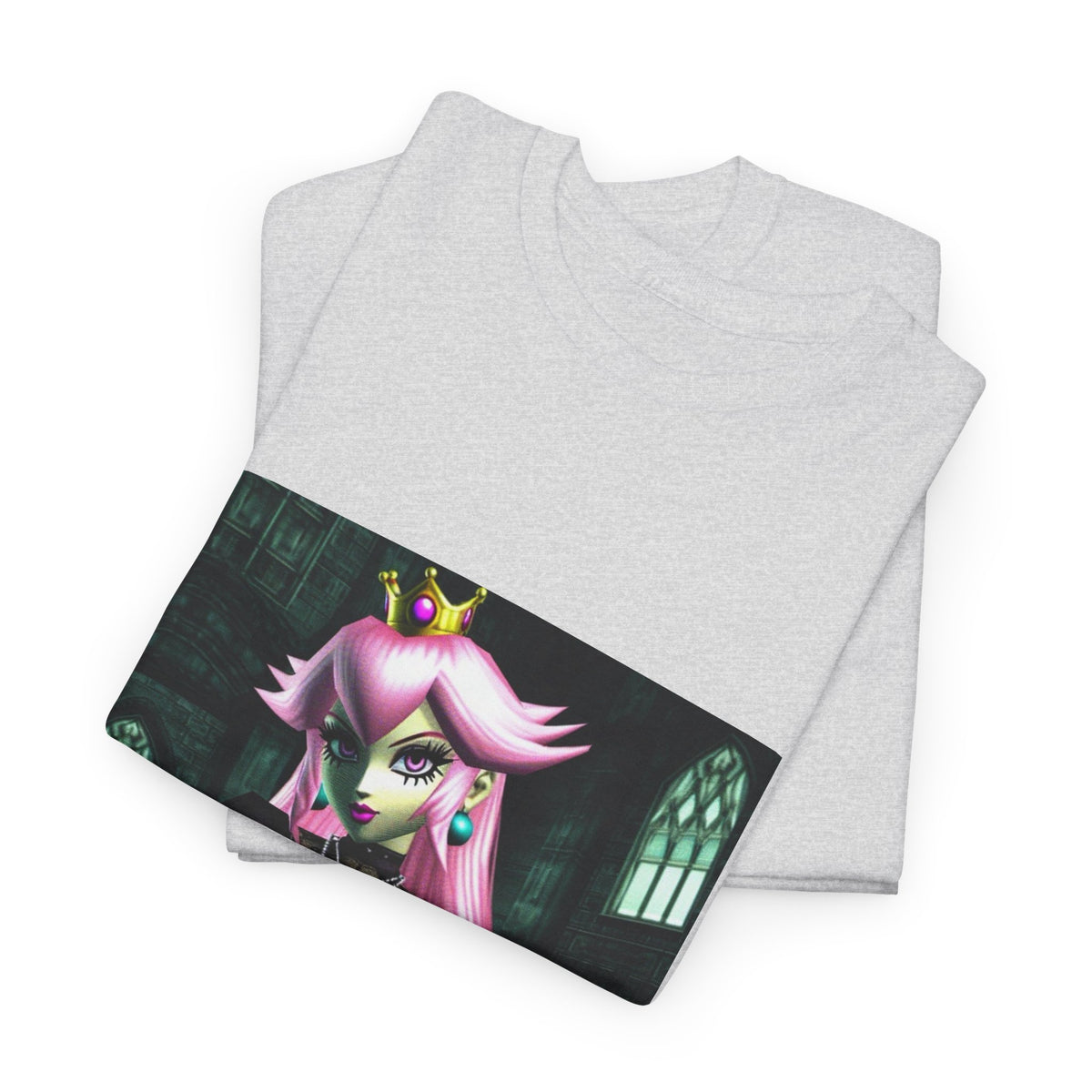 Goth Peach In Haunted Castle Tee