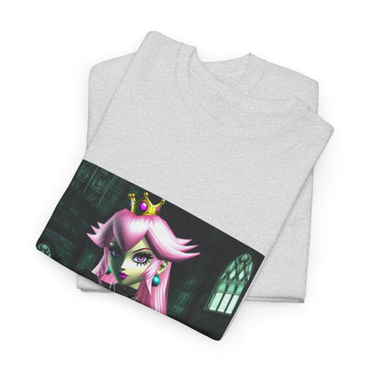 Goth Peach In Haunted Castle Tee