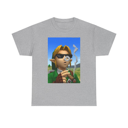 Pixelated Link Smoking With Deal With It Glasses
