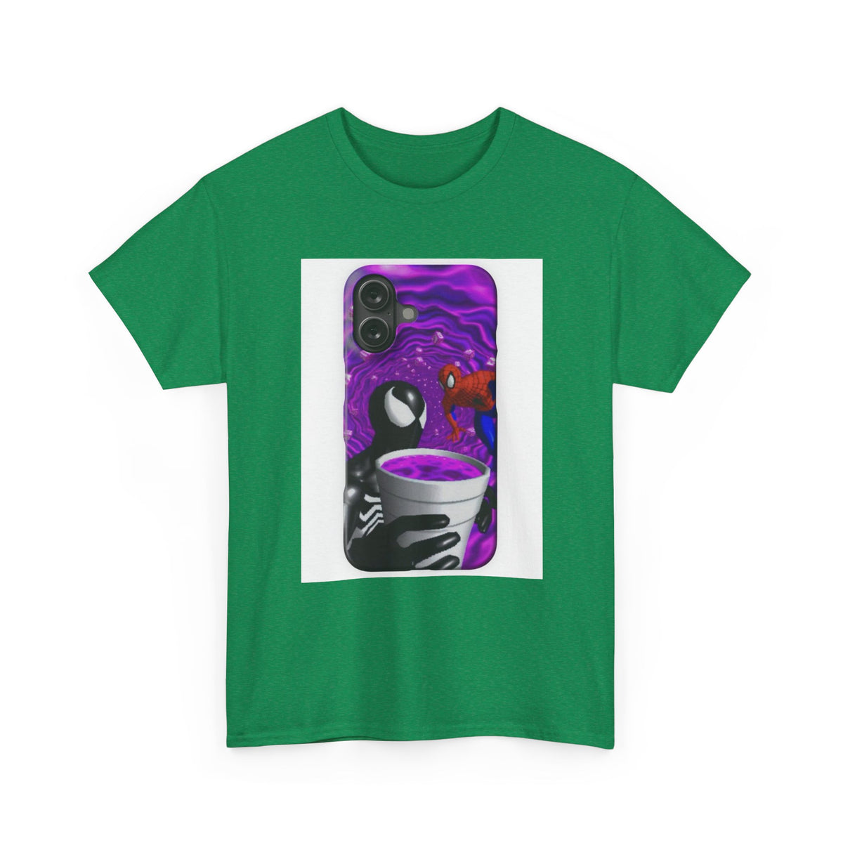 Venom & Spider-Man In A Purple Vortex