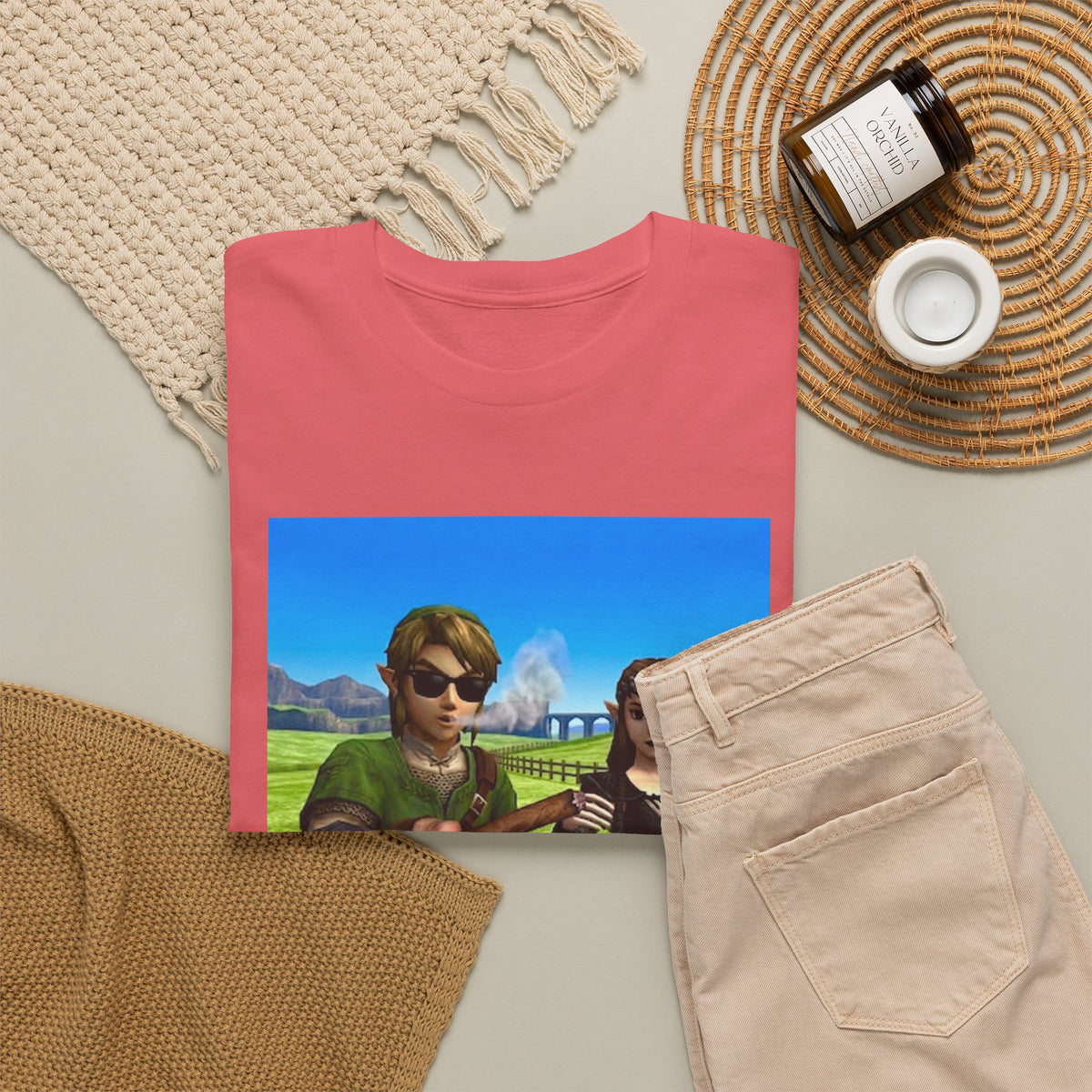 Link And Zelda Passing A Blunt Tee