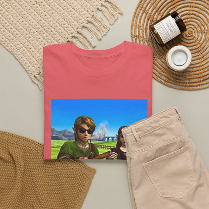 Link And Zelda Passing A Blunt Tee