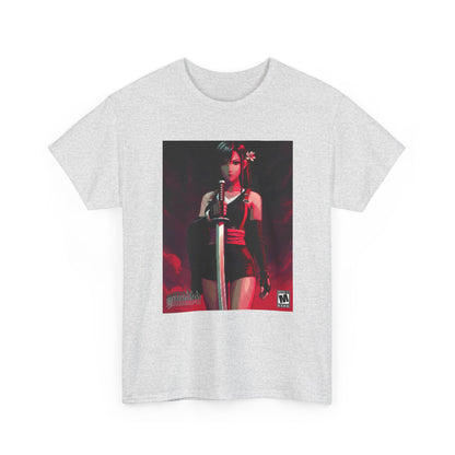 Pixel Tifa Lockhart With Katana Tee