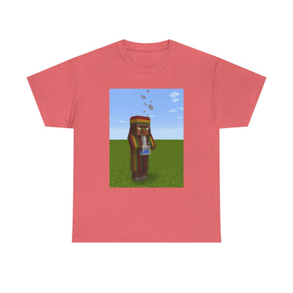 Rasta Minecraft Villager Smoking Tee
