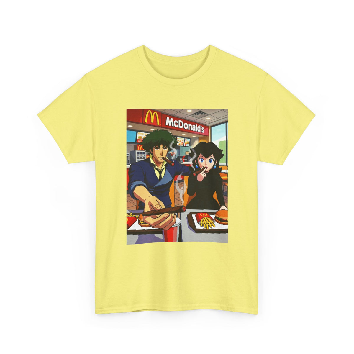 Spike and Bowsette Fast Food Smoke Session Tee
