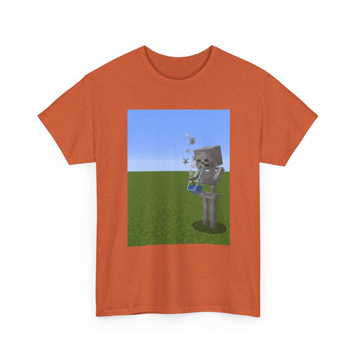 Minecraft Skeleton Taking A Hit Tee