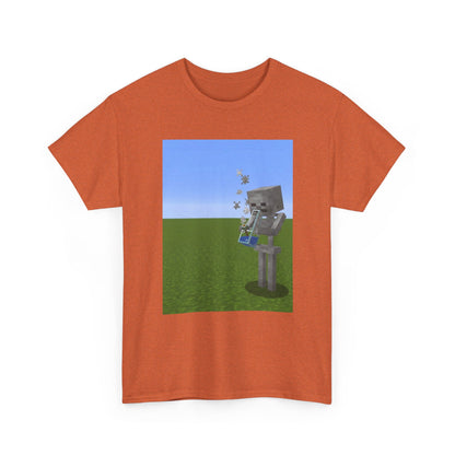 Minecraft Skeleton Taking A Hit Tee