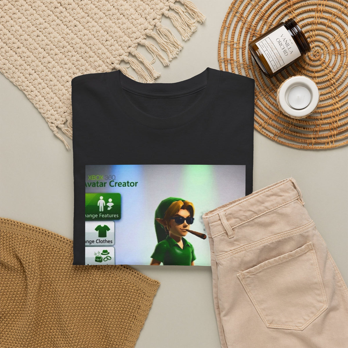 Xbox Avatar Link Smoking Blunt Tee