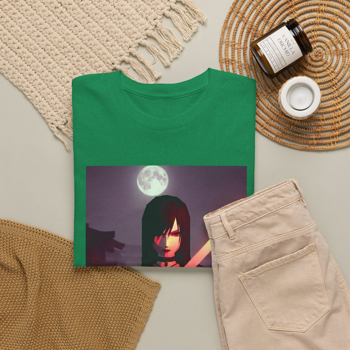 Samurai Warrior With Glowing Katana Tee
