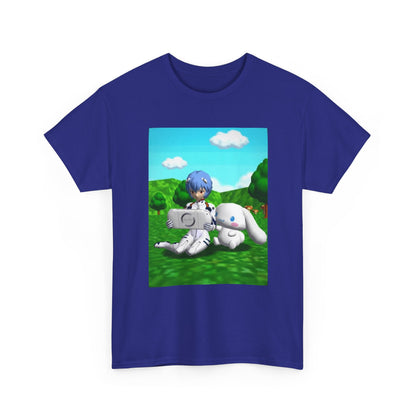 Rei Ayanami Gaming with Cinnamoroll Tee