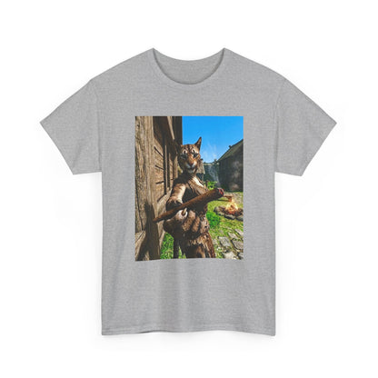 Feline Warrior Igniting Blunt Campfire Tee