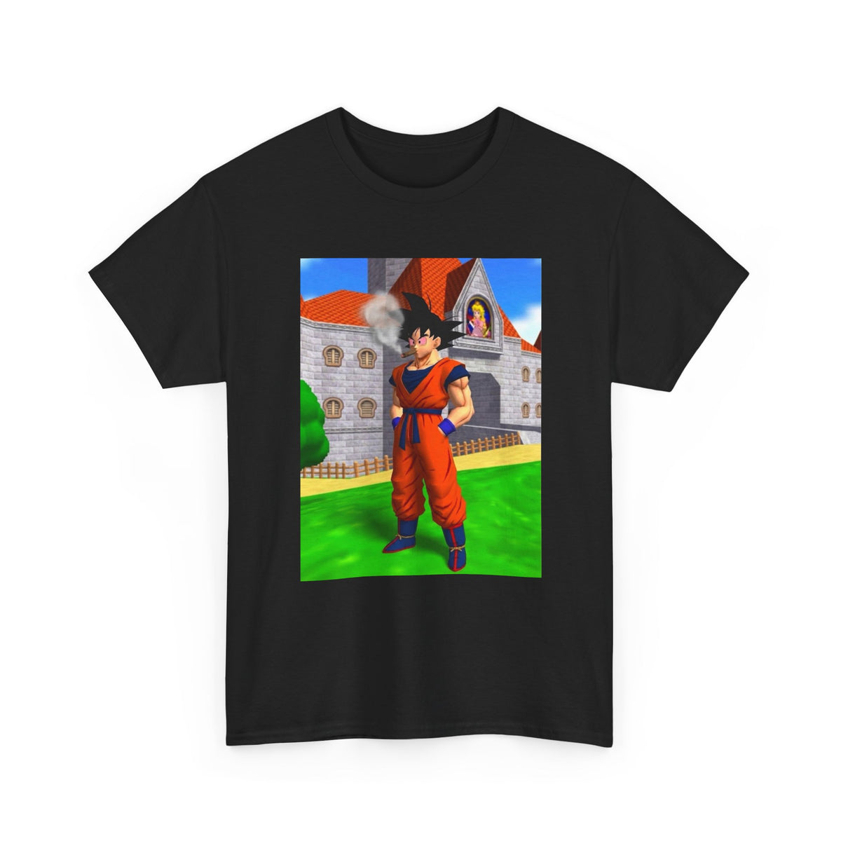 Goku Blazing Outside Peach's Castle Tee