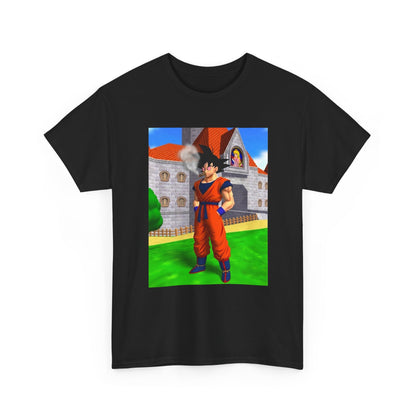 Goku Blazing Outside Peach's Castle Tee