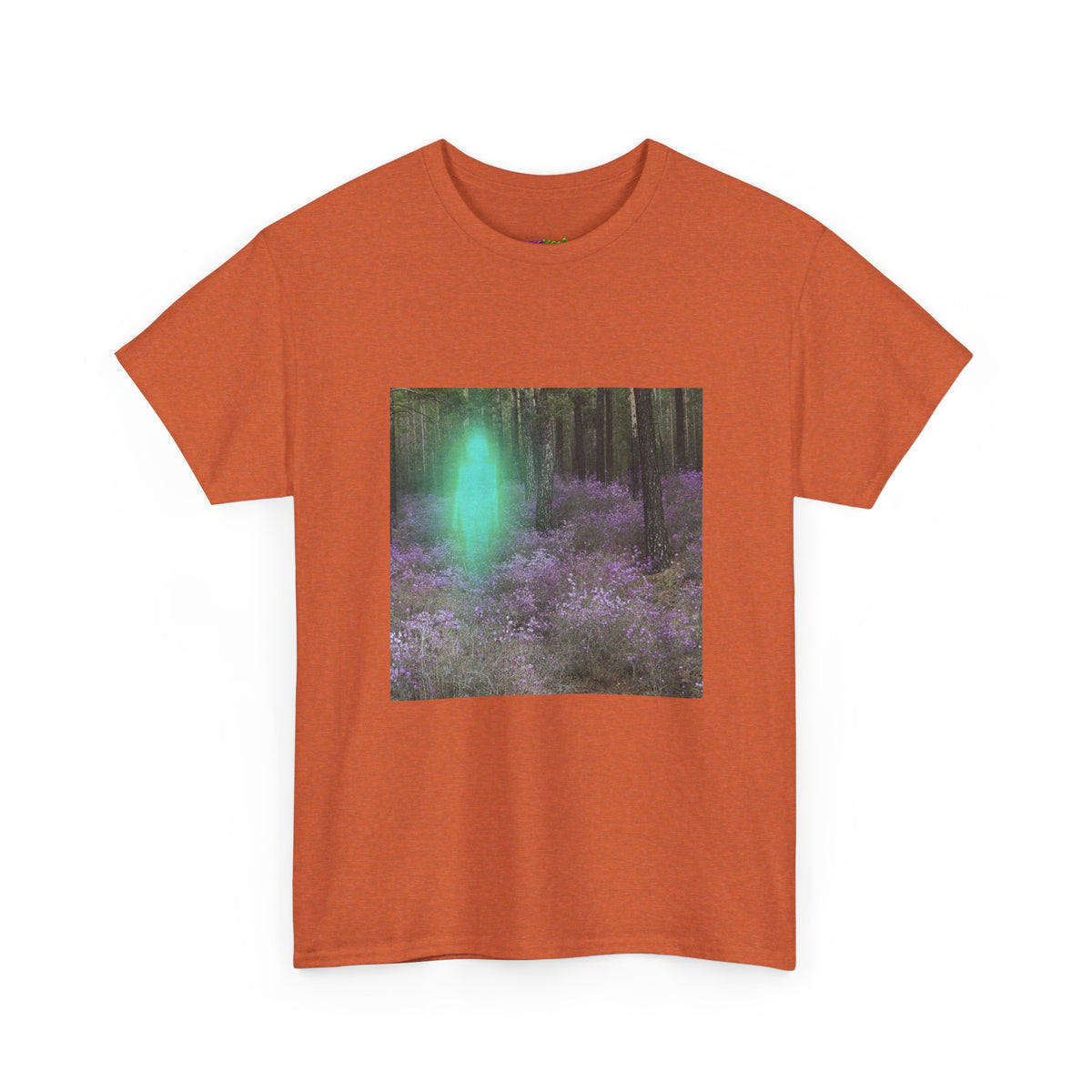 Visitor Exploring Neon Alley Tee
