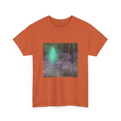 Visitor Exploring Neon Alley Tee