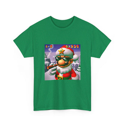 Cool Mario Santa Smoking Cigar Tee