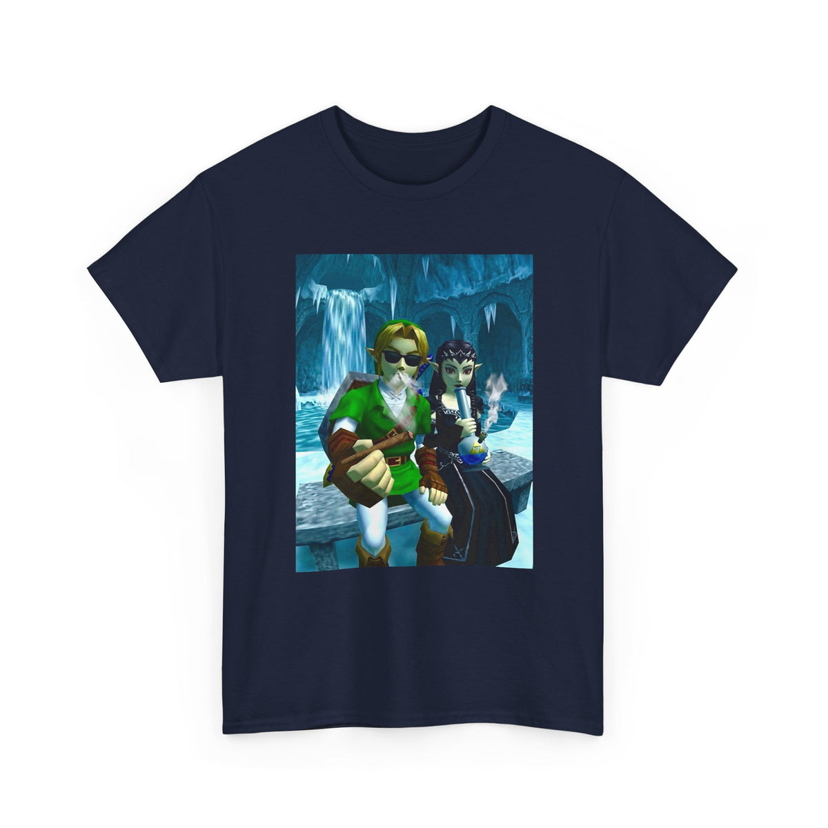 Hero and Dark Princess Chillin' in Ice Cave