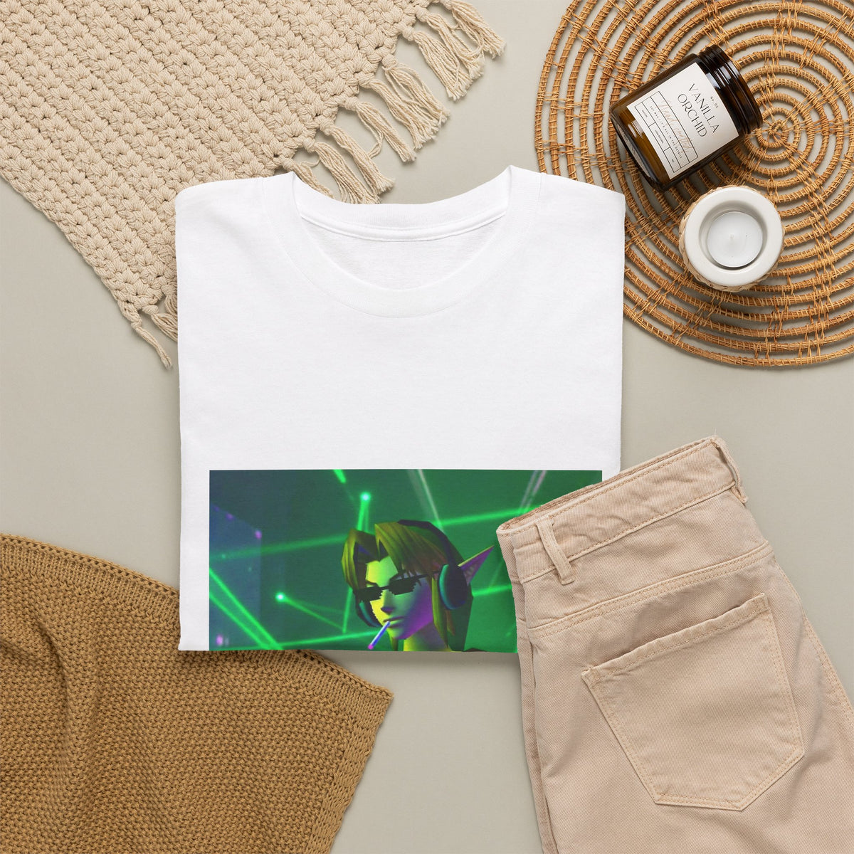 DJ Link Smoking A Blunt At The Club Tee